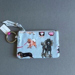 Vera Bradley Zip ID Case Featuring Dogs